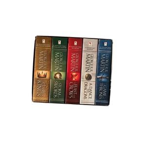 Game of Thrones Books A Song of Ice & Fire by George R.R. Martin 1-5 Box Set HBO